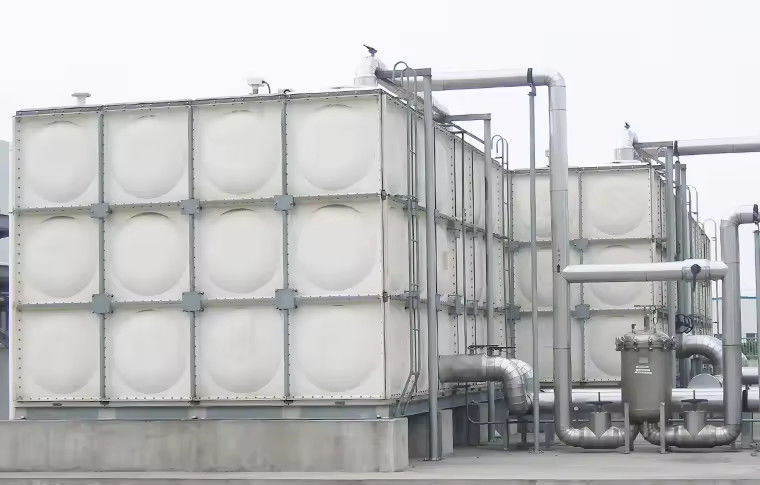 ถังน้ําแบบ Modular Frp Grp Smc ถังน้ําไฟเบอร์กลาส 10000 ลิตร ถังเก็บน้ํา ถังเก็บน้ําฝน