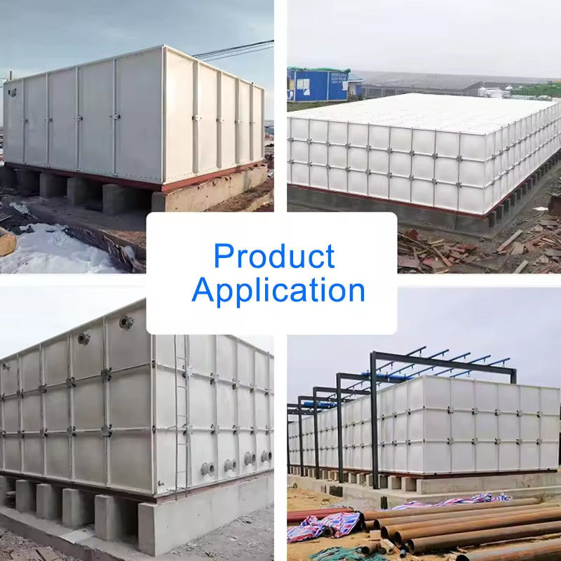 ถังน้ําแบบ Modular Frp Grp Smc ถังน้ําไฟเบอร์กลาส 10000 ลิตร ถังเก็บน้ํา ถังเก็บน้ําฝน