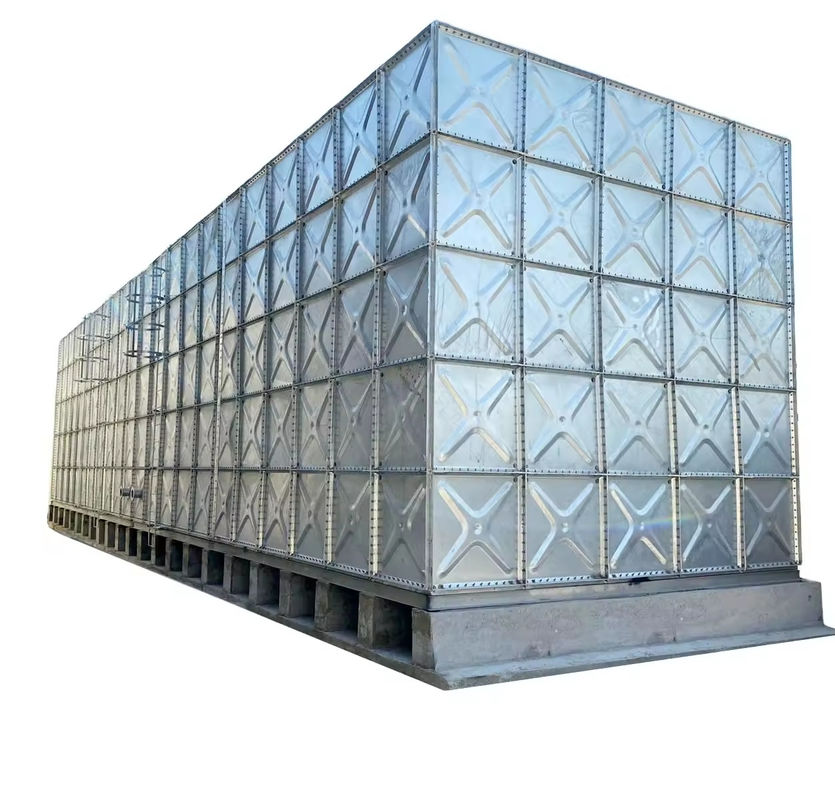 Estructura de acero galvanizado de inmersión en caliente Tanque de agua Precio Reservorio de agua de torre de acero seccional modular elevado