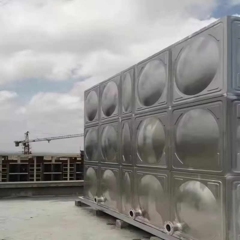 مخازن آب قسمتی SS 304 316 فولاد ضد زنگ فشرده نقره مزارع ماهی مخازن آب ارزان برای فروش برای مزارع 100 1.5mm