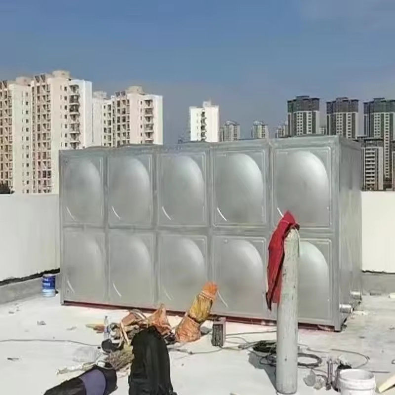 مخازن آب قسمتی SS 304 316 فولاد ضد زنگ فشرده نقره مزارع ماهی مخازن آب ارزان برای فروش برای مزارع 100 1.5mm