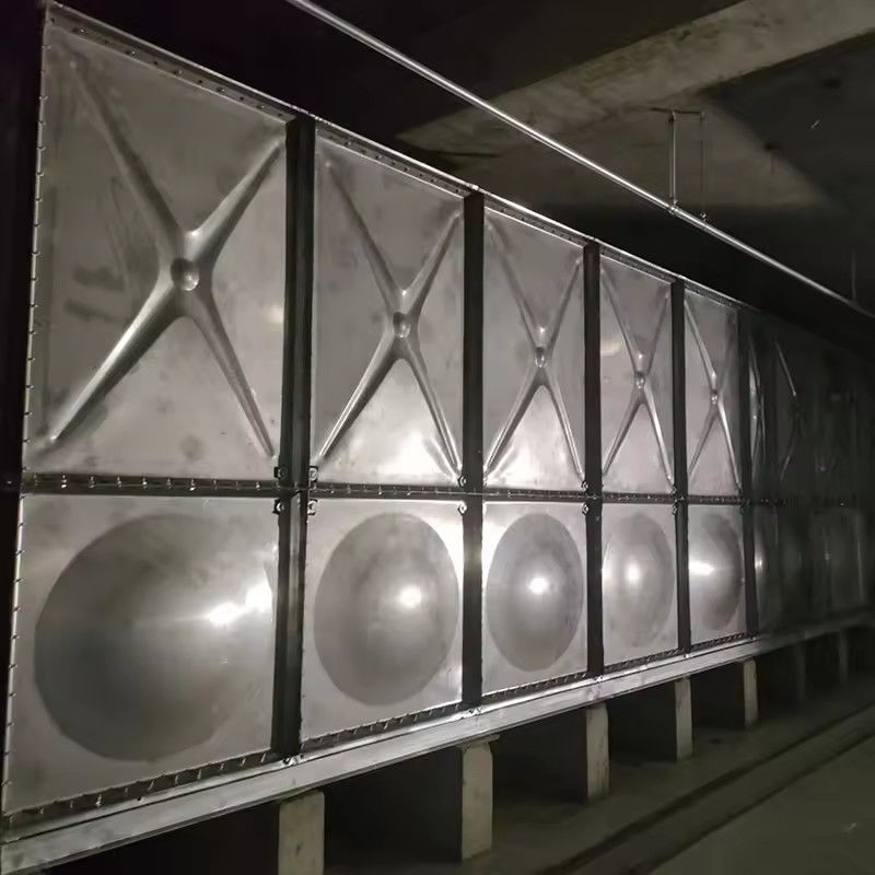 Tùy chỉnh kích thước lớn thép không gỉ 10000 lít bể nước lưu trữ bể nước phân đoạn