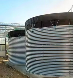 Sıcak Galvanizli Galvanizli Çelik Su Depolama Tankı 20000Liter 300000Liter 50000Liter Tatlı Su Üretici