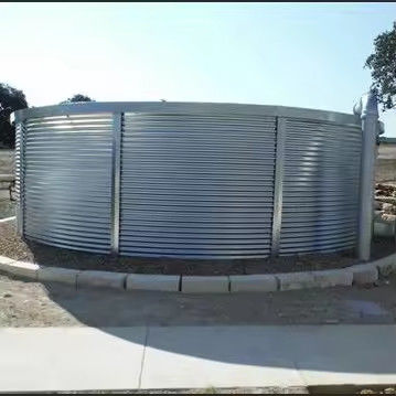 Yeni Moda Montajlı Galvanizli Çelik Su Tankı İrişim 300 M3 Sıcak Daldırılmış Galvanizli Su Tankları