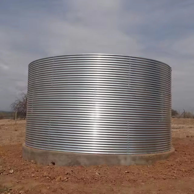 Yeni Moda Montajlı Galvanizli Çelik Su Tankı İrişim 300 M3 Sıcak Daldırılmış Galvanizli Su Tankları